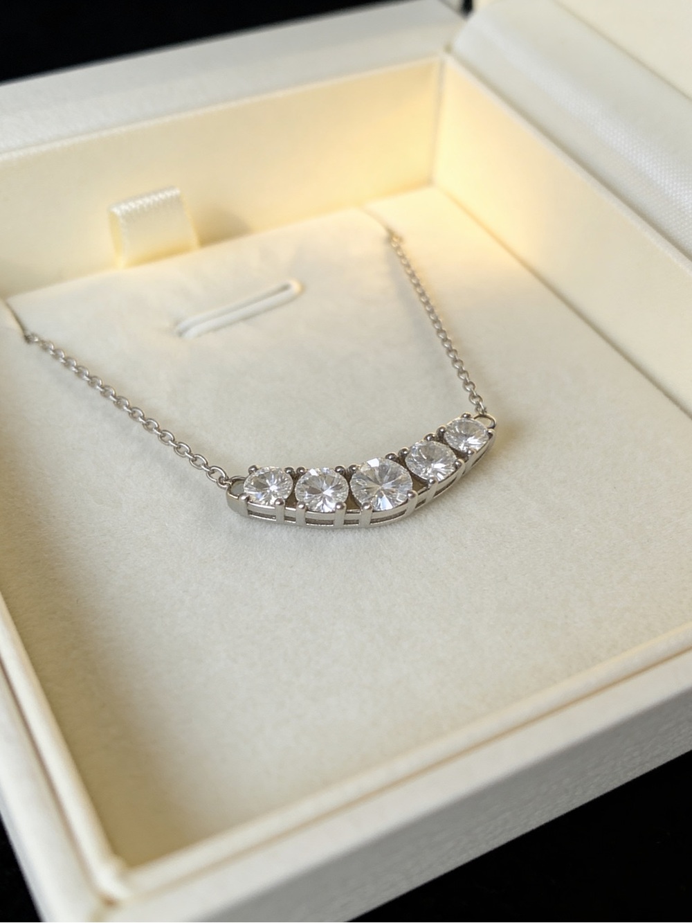 Women's sterling 9.25 silver Ct Cz Halo Ring and 1.3 Ct Necklace Bundle - Picture 6 of 10